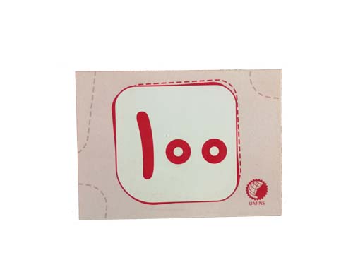 فلش کارت اعداد1 تا 100